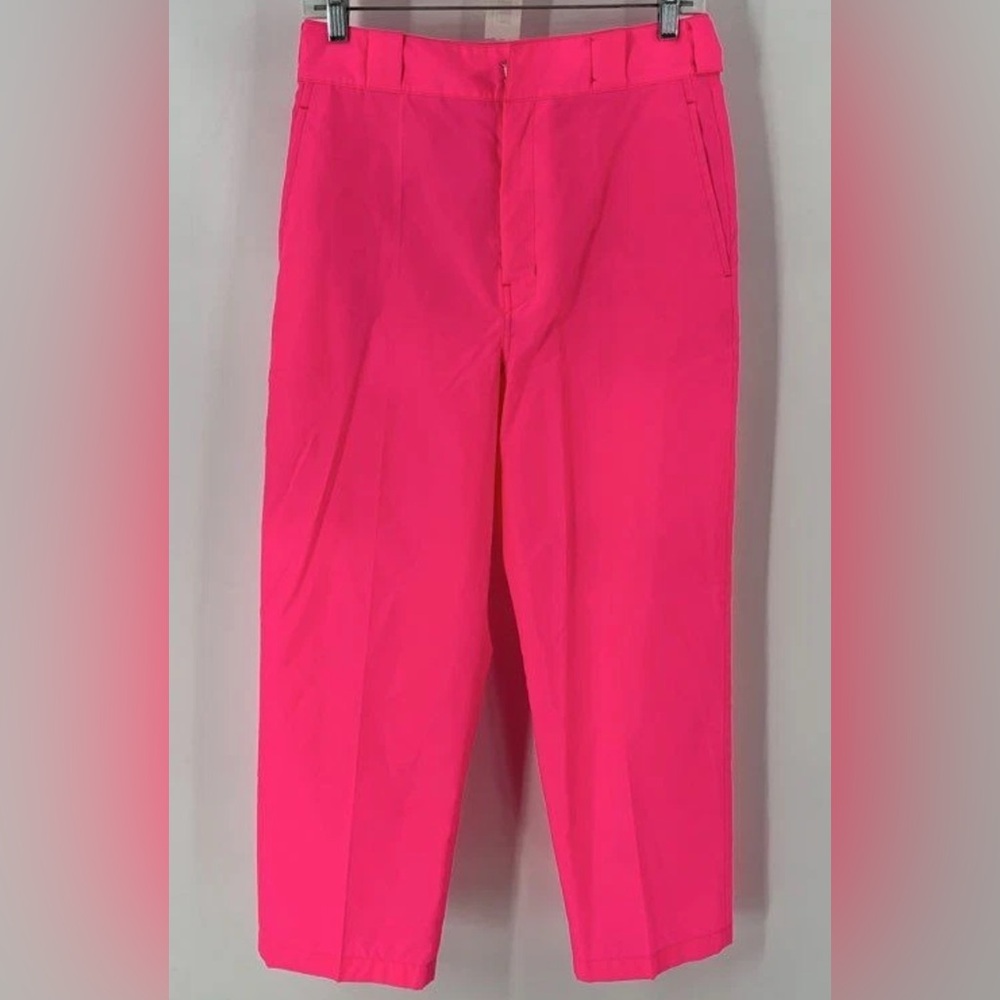 Prada Prada Pink Techno Logo Trousers 38 2 $890 - Picture 6 of 11
